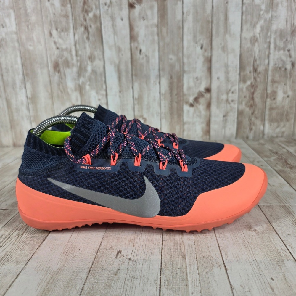 Nike Free Hyperfeel Women's Running Shoes Blue Orange Size‎ 7.5 US